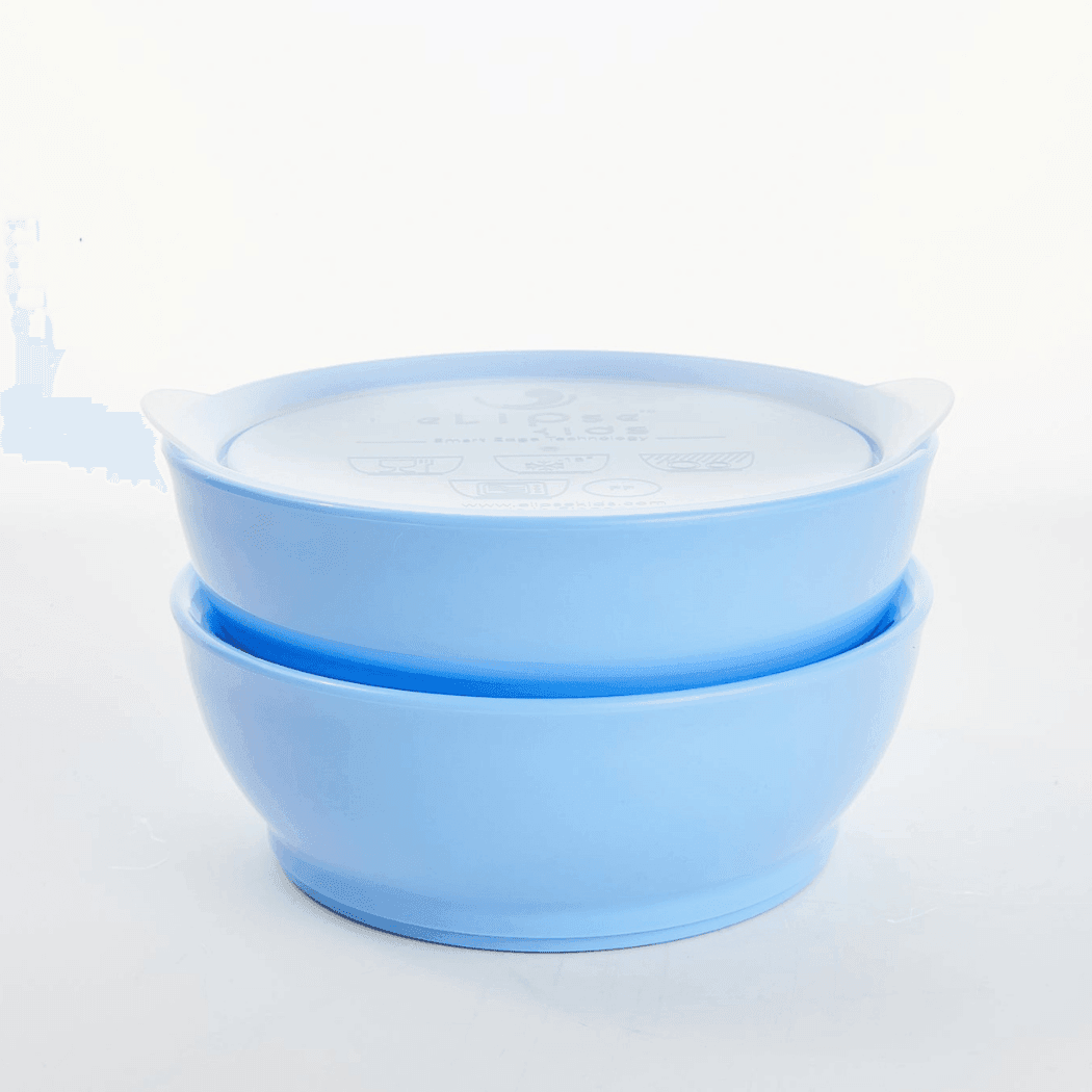 Elipse Kids Spill - Proof Anti - Slip Bowl Stage 3 12oz | Twin Pack with Lid Green - '0725330911078 Toy Chest Australia 2