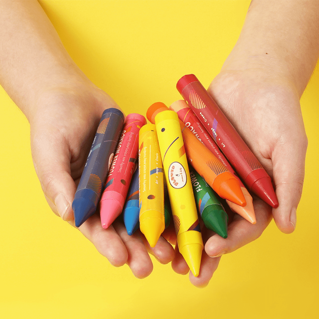 Flower Monaco Palmy Crayons 16 Colours - '4944121534005 Toy Chest Australia 2