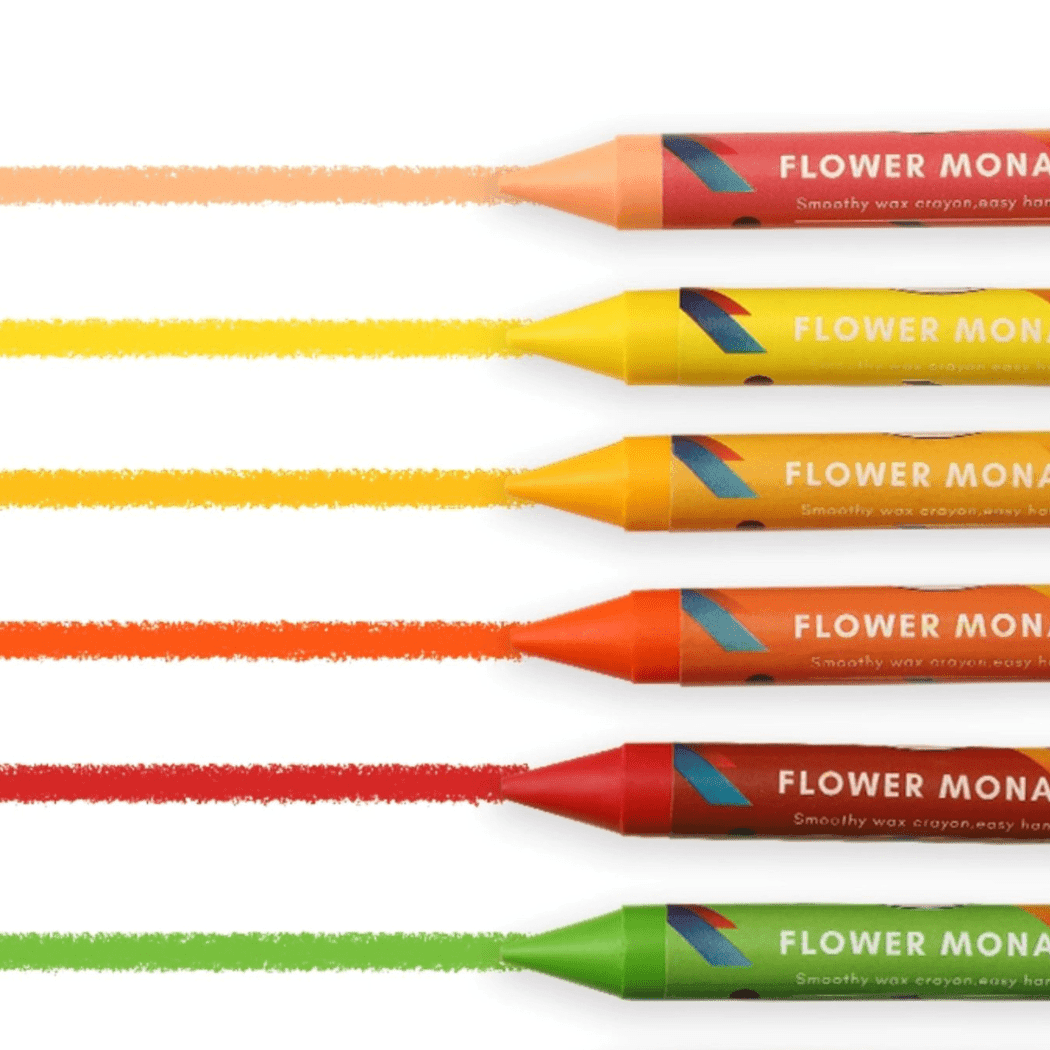 Flower Monaco Palmy Crayons 16 Colours - '4944121534005 Toy Chest Australia 4