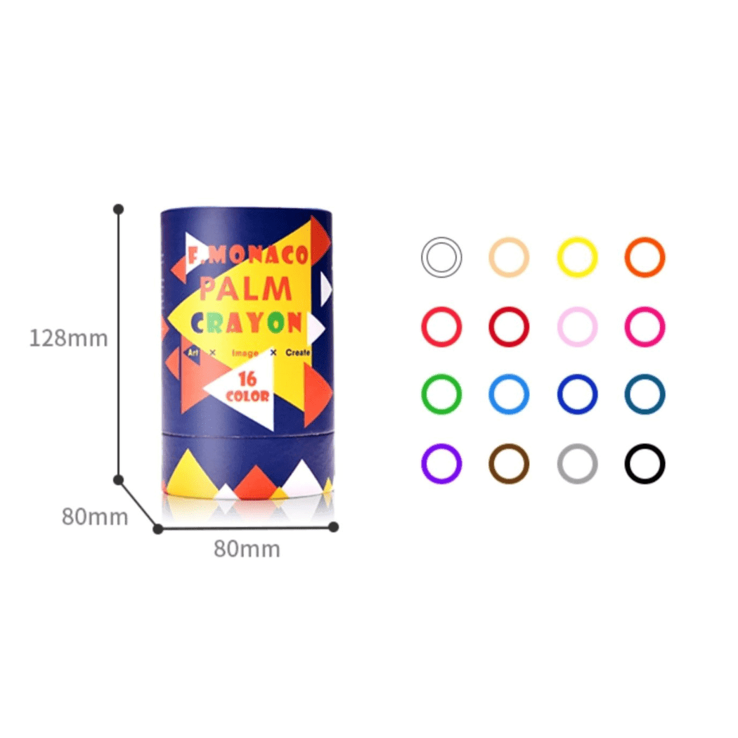 Flower Monaco Palmy Crayons 16 Colours - '4944121534005 Toy Chest Australia 6