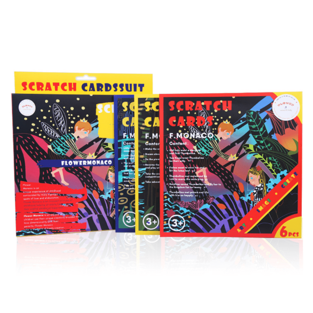 flower Monaco Scratch Art Set - '6970889001617 Toy Chest Australia 6
