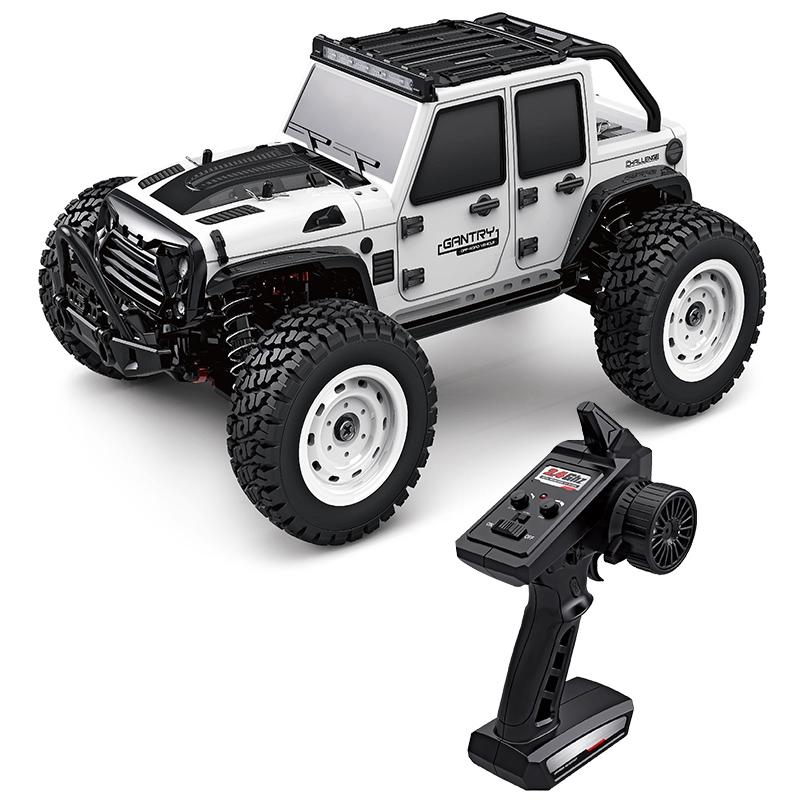 ToyChest au Ride On Cars white remote control off road jeep with oversized tires and controller
