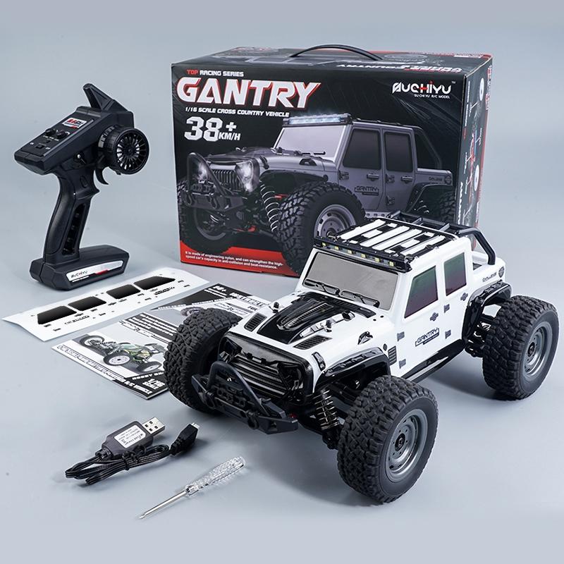 White off road remote control ride on car for kids with controller box charger and accessories
