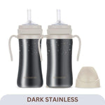 Grosmimi Dark Stainless Straw Cup 300ml Red - '8809466584350 Toy Chest Australia 10