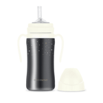 Grosmimi Dark Stainless Straw Cup 300ml Cream Beige - '8809466585364 Toy Chest Australia 7