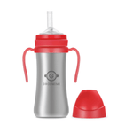 Grosmimi Dark Stainless Straw Cup 300ml Cream Beige - '8809466585364 Toy Chest Australia 9