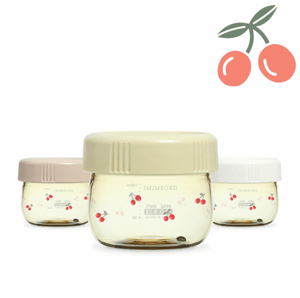 Grosmimi PPSU Baby Food Jar Set - CHERRISH EDITION 150ml - '8809466585937 Toy Chest Australia 6