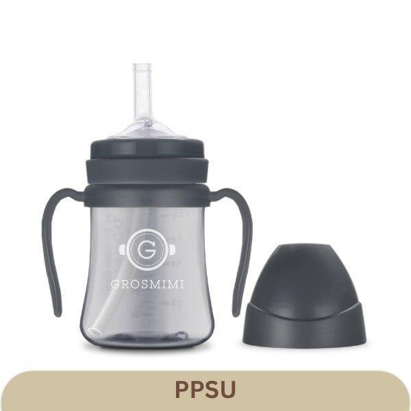 Grosmimi PPSU Straw Cup 200ml Charcoal - '8809466584541 Toy Chest Australia 10