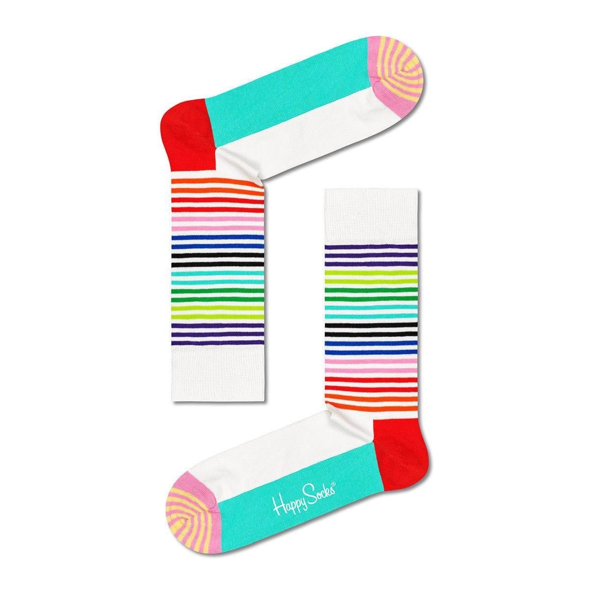 Happy Socks adult Half Stripe Sock Mint Blue Size 36 - 39 - '7333102518481 Toy Chest Australia 3
