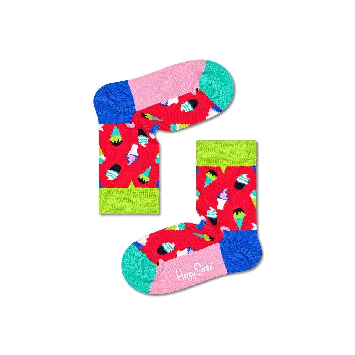 Happy Socks Kids ice cream Sock Size 2 - 3Yrs - '7333102511536 Toy Chest Australia 1
