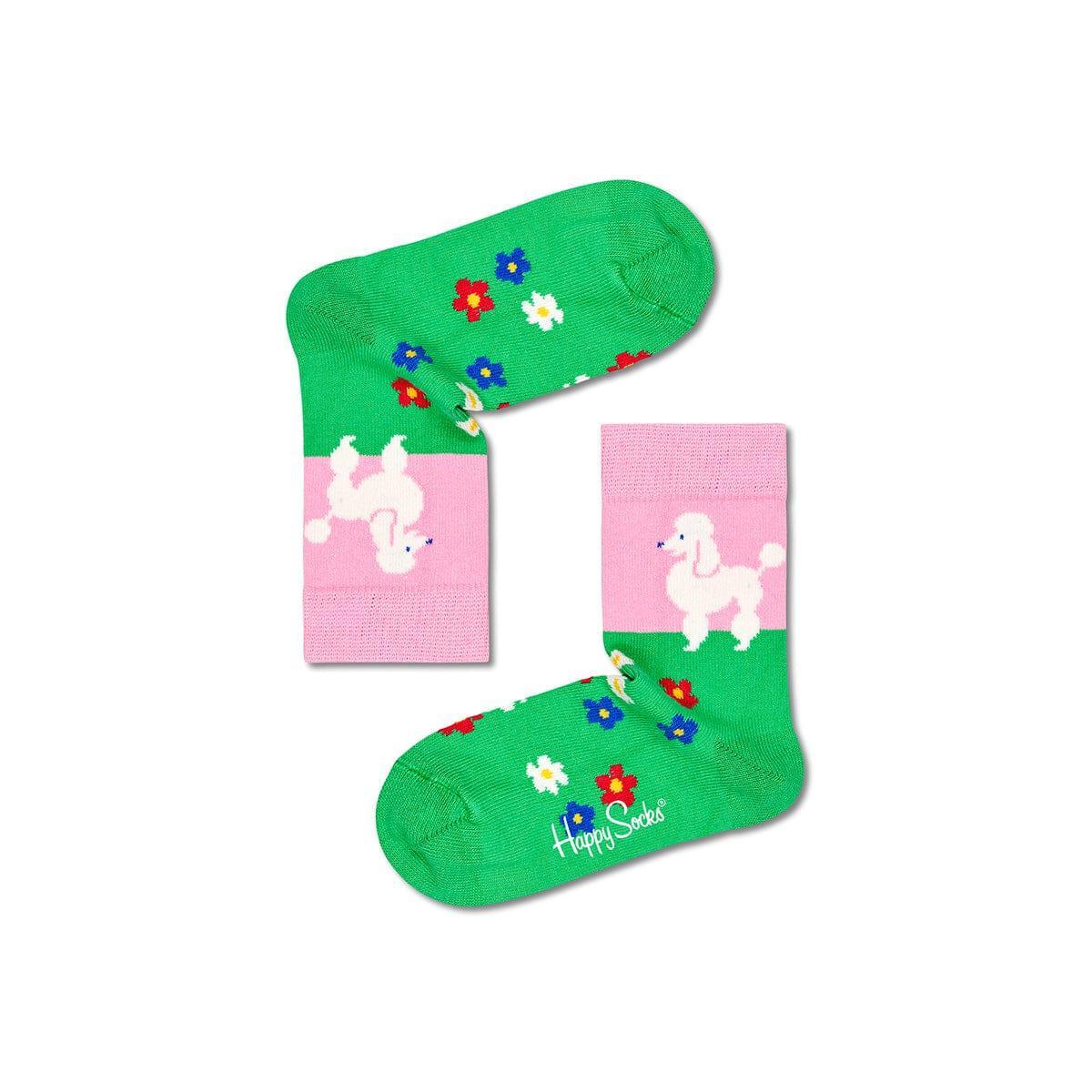 Happy Socks Kids Poodle & Flowers Sock 2 - 3Yrs - '7333102510690 Toy Chest Australia 2