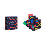 Happy Socks Kids Sock Cherry Gift - 4 - Pack Size 2 - 3Yrs - '7333102452112 Toy Chest Australia 1