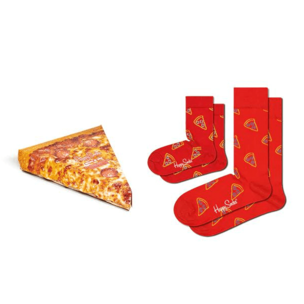 Happy Socks Pizza Socks Mini & Me 2 Pack 41/0 - 12M - '4973655418505 Toy Chest Australia 2