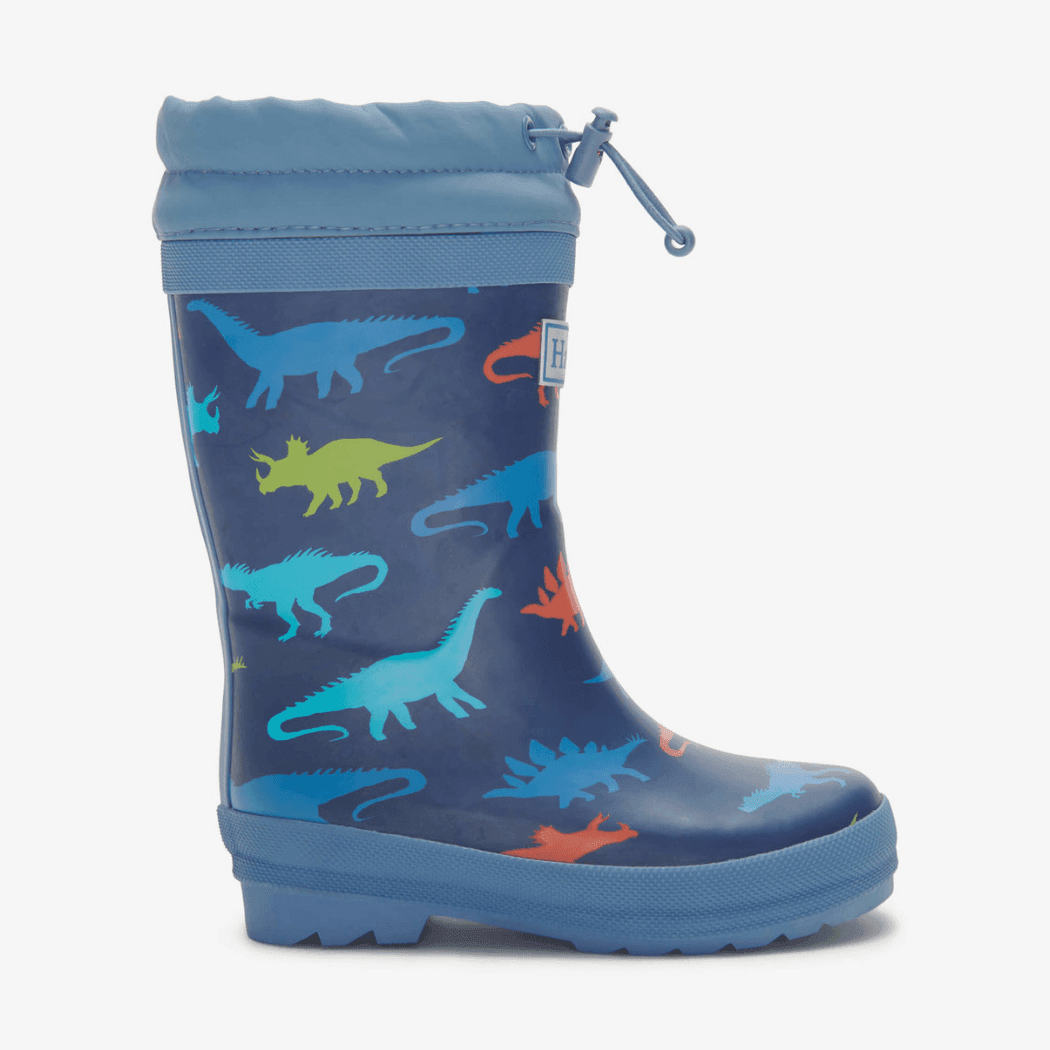 Hatley Dinosaur Silhouettes Sherpa Lined Kids Rain Boots Size 9 - '59318116279 Toy Chest Australia 2
