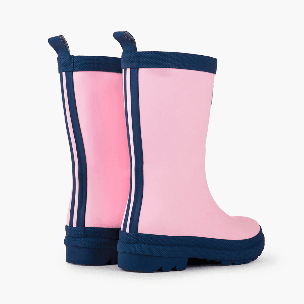 HATLEY Matte Kids Rain Boots | Pink & Navy size 5 - '0671374411664 Toy Chest Australia 1