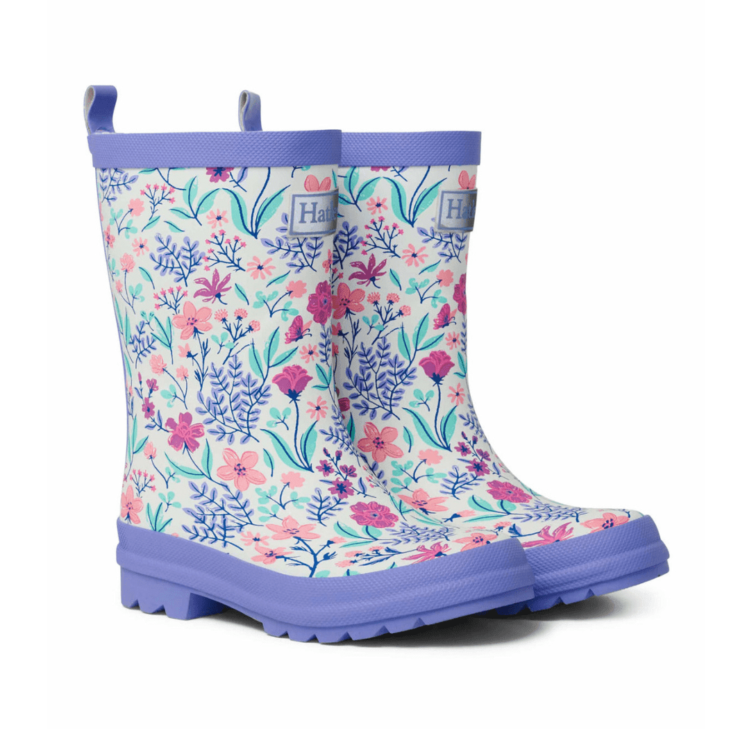 HATLEY Matte Kids Rain Boots | Wild Flowers size 4 - '0671374541491 Toy Chest Australia 3