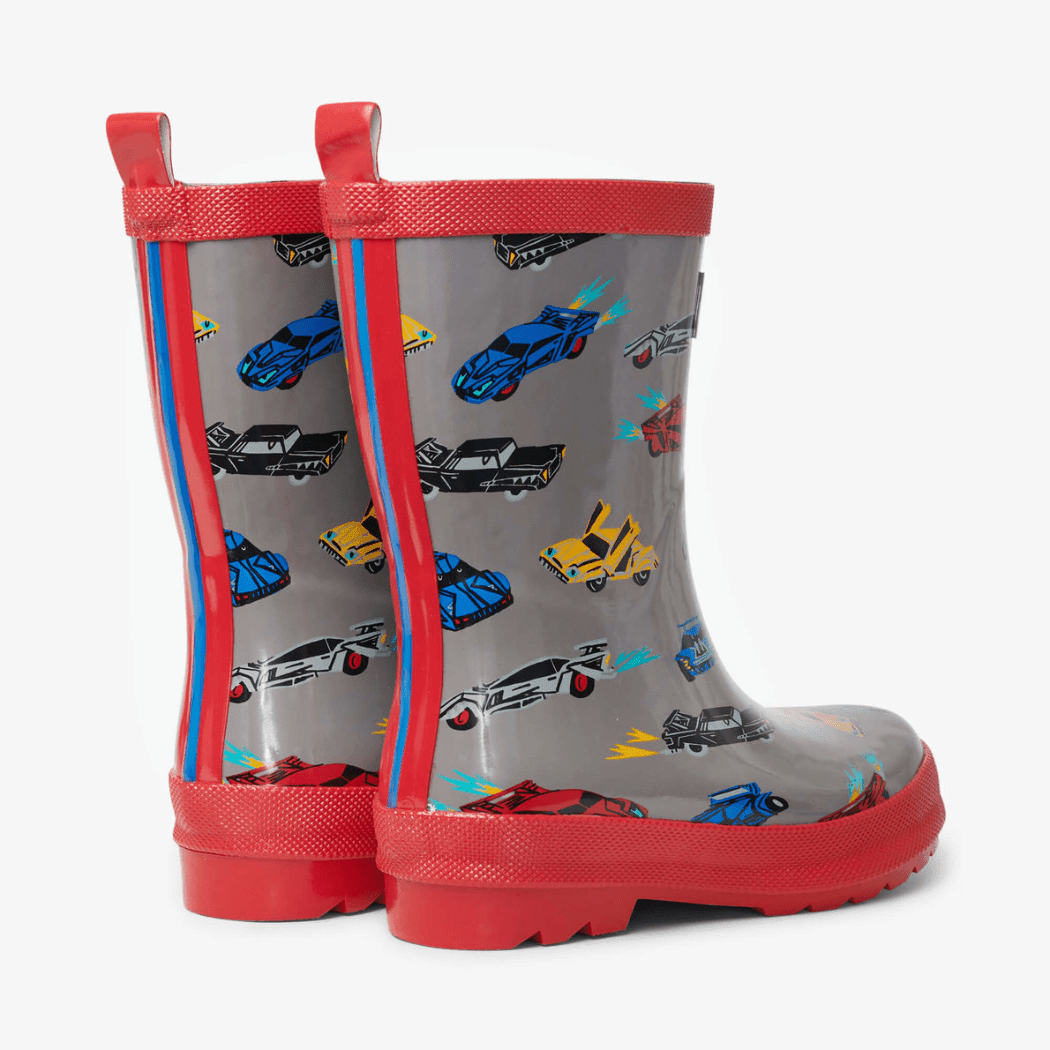 HATLEY Shiny Kids Rain Boots | Cars size 12 - '0671374541583 Toy Chest Australia 1
