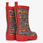 HATLEY Shiny Kids Rain Boots | Classic Race Cars size 6 - '0671374405854 Toy Chest Australia 2