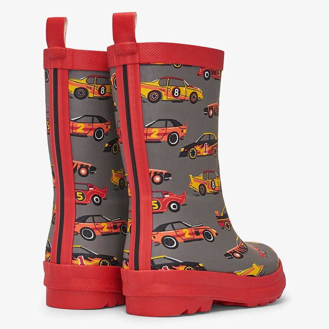 HATLEY Shiny Kids Rain Boots | Classic Race Cars size 6 - '0671374405854 Toy Chest Australia 2