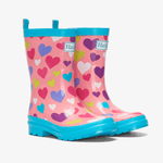 HATLEY Shiny Kids Rain Boots | Colourful Hearts size 6 - '0818865021180 Toy Chest Australia 2