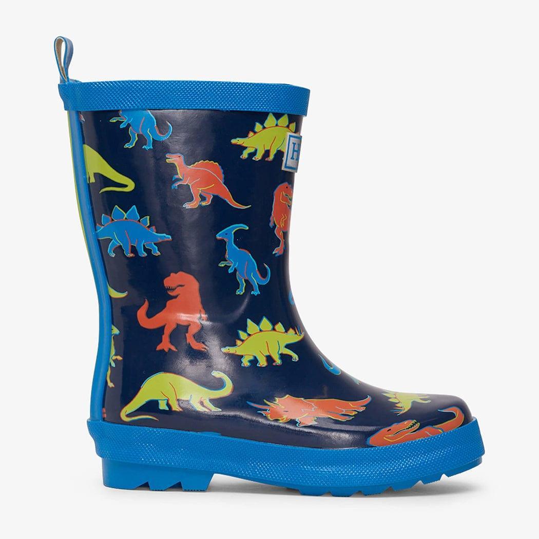 HATLEY Shiny Kids Rain Boots | Linework Dinos size 3 - '7333102509755 Toy Chest Australia 2