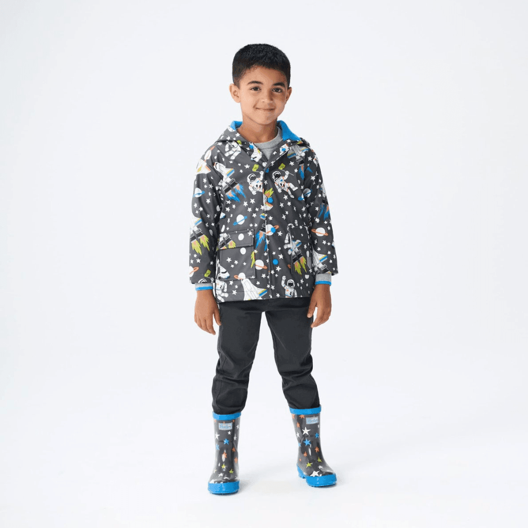 HATLEY Shiny Kids Rain Boots | Ombre Stars size 11 - '7333102512571 Toy Chest Australia 1