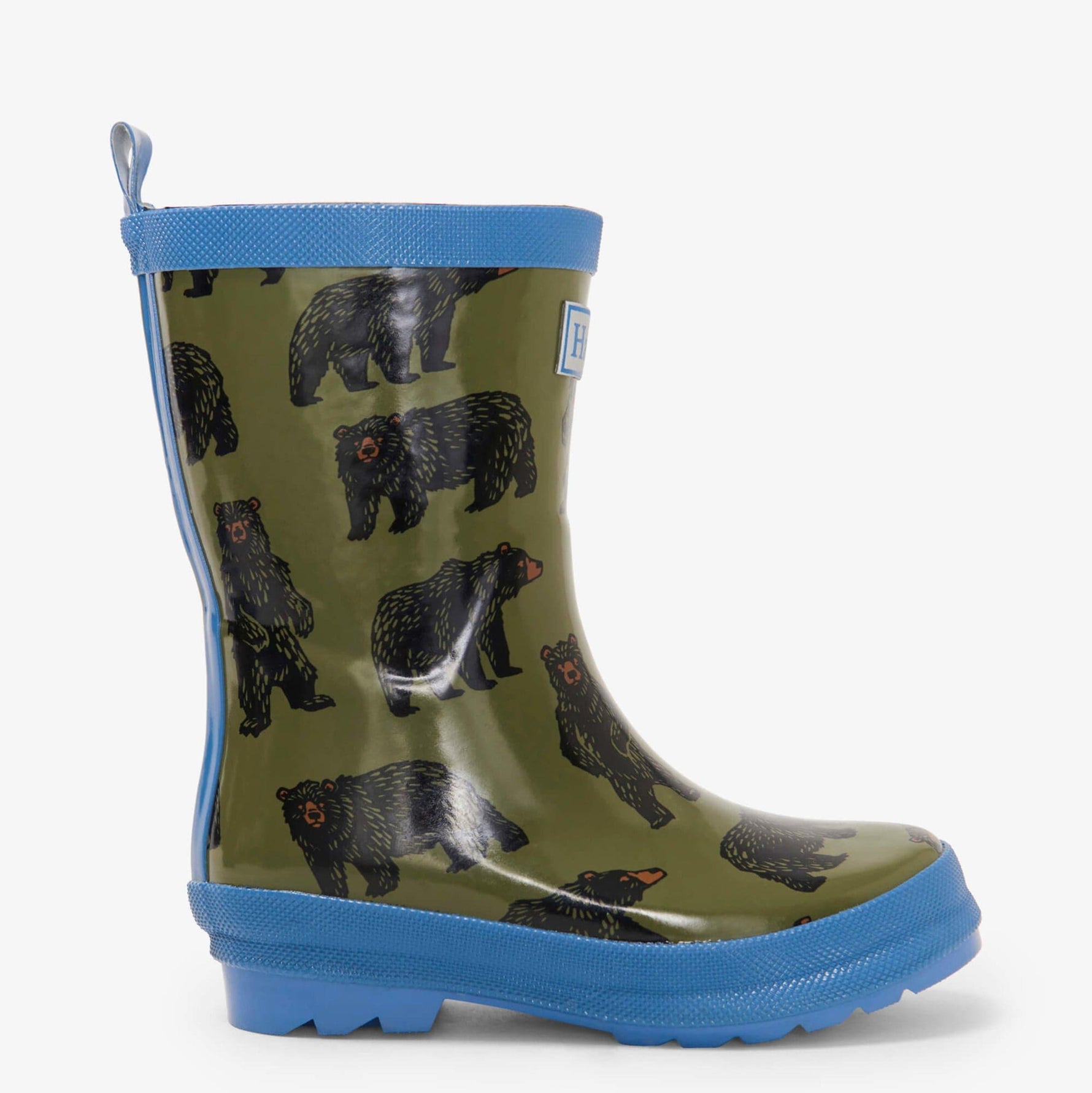 HATLEY Shiny Kids Rain Boots | Wild Bear size 6 - '0671374538033 Toy Chest Australia 2