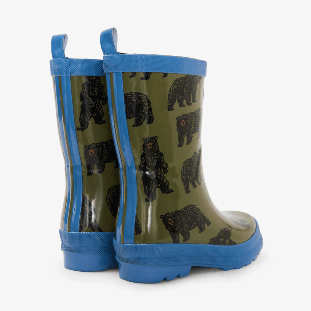 HATLEY Shiny Kids Rain Boots | Wild Bear size 8 - '6951929607976 Toy Chest Australia 2