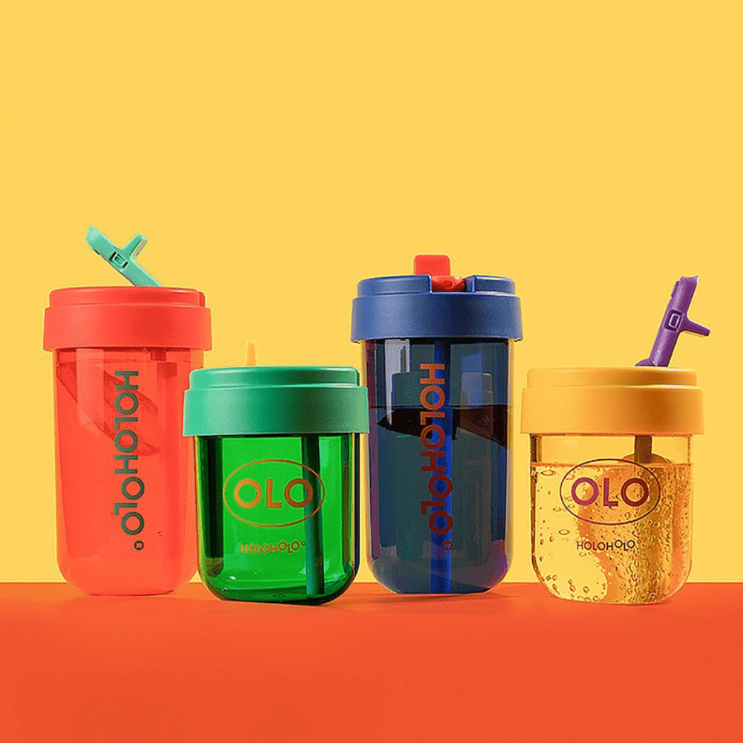 HOLOHOLO Heat - Resistant Reusable Coffee Cup Blue 450ml - '6972095260369 Toy Chest Australia 3