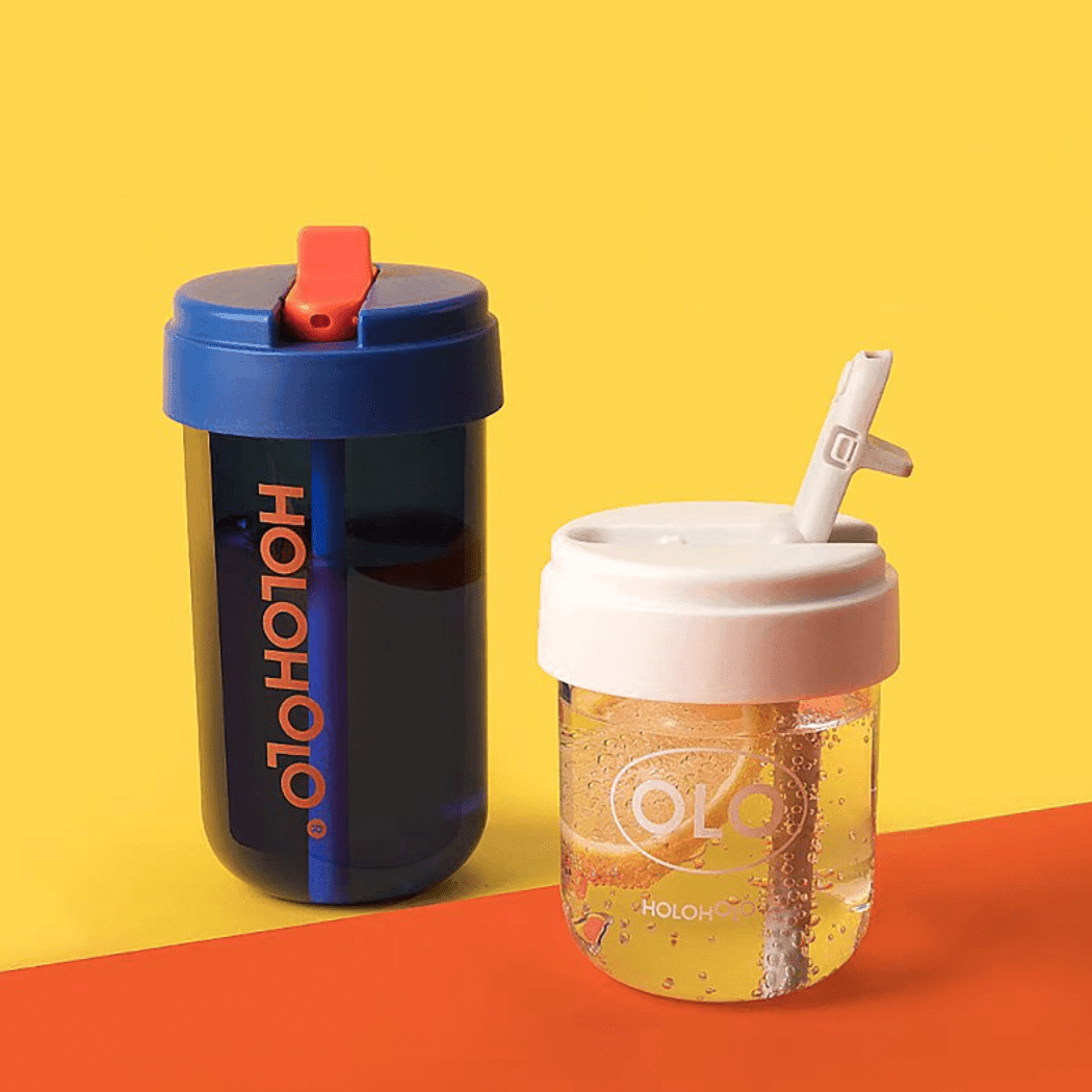 HOLOHOLO Heat - Resistant Reusable Coffee Cup Blue 300ml - '6972095260420 Toy Chest Australia 4
