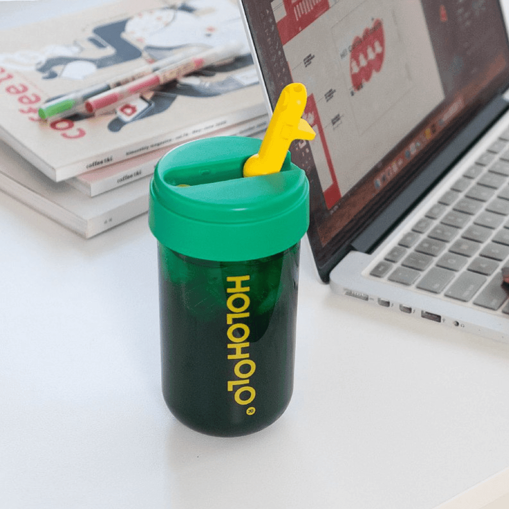 HOLOHOLO Heat - Resistant Reusable Coffee Cup Green 450ml - '6972095260390 Toy Chest Australia 1