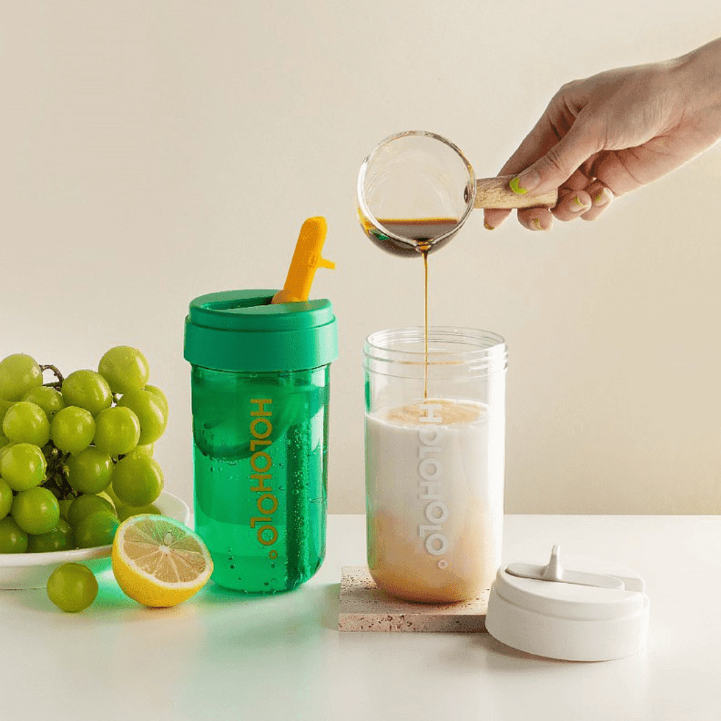 HOLOHOLO Heat - Resistant Reusable Coffee Cup Green 450ml - '6972095260390 Toy Chest Australia 2