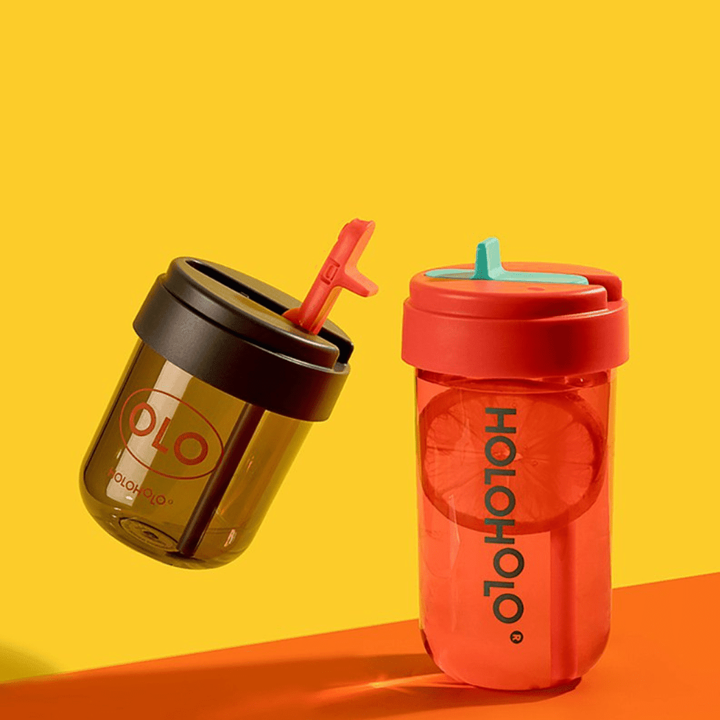 HOLOHOLO Heat - Resistant Reusable Coffee Cup Red 450ml - '6972095260376 Toy Chest Australia 1
