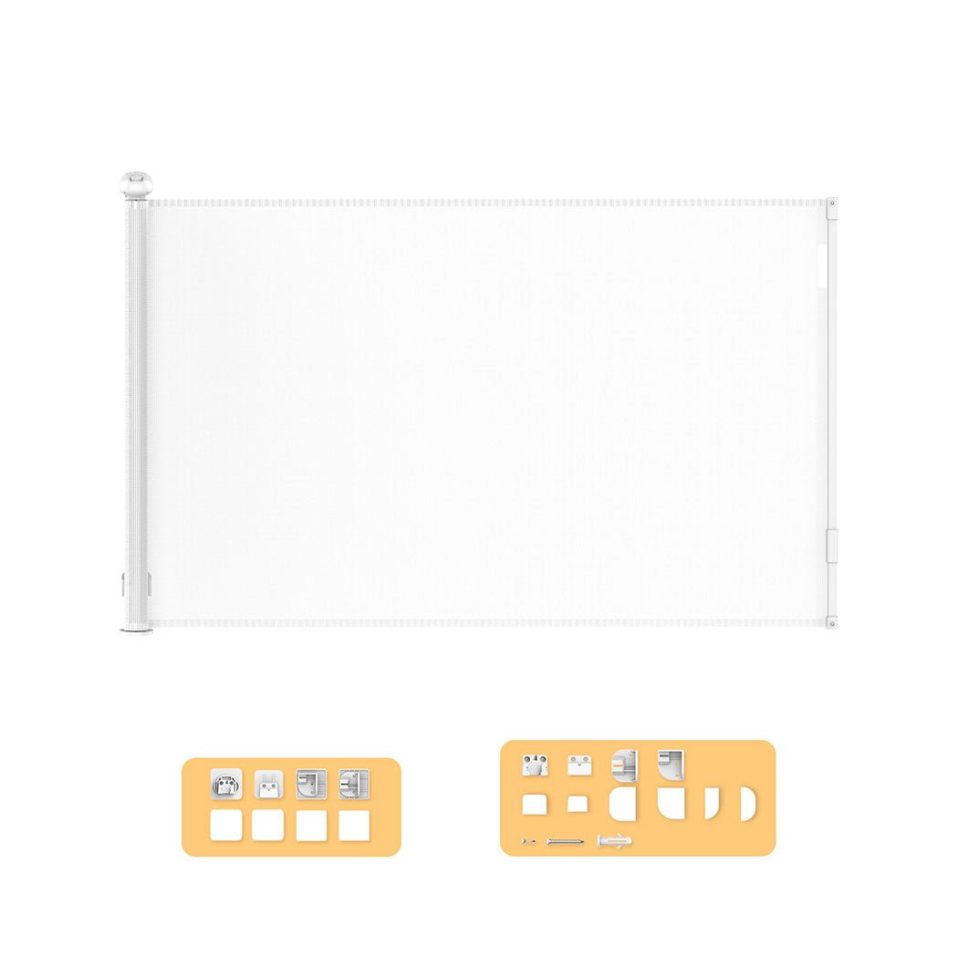 BoPeep Retractable Baby Safety Gates 300cm White 300 cm - '9356877151279 Toy Chest Australia 8