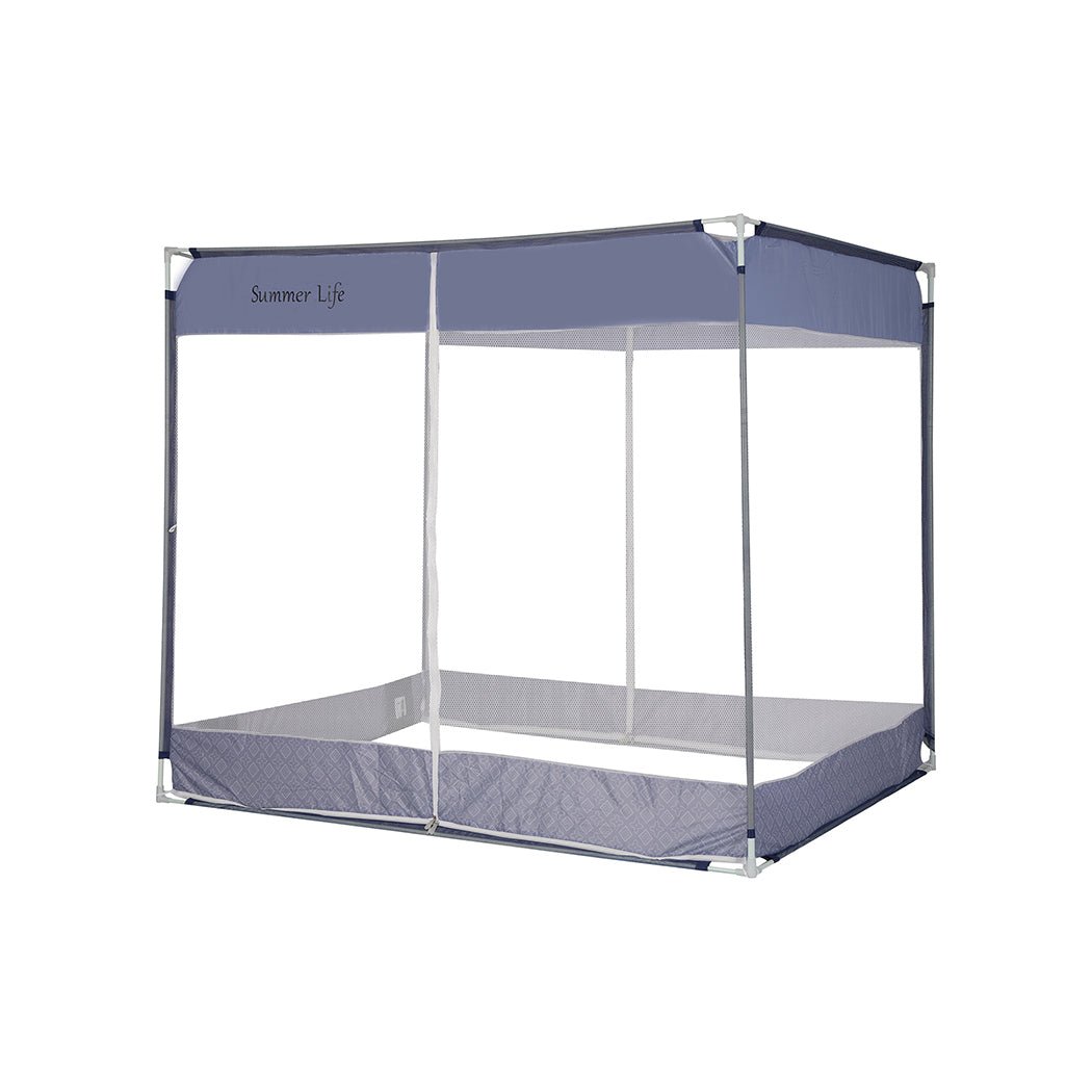 Dreamz Mosquito Bed Nets Foldable Canopy Square Blue - '9356877151958 Toy Chest Australia 8