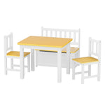 Bopeep Kids Table and Chairs Set Wooden Study Play 4PCS - '9356877209710 Toy Chest Australia 9