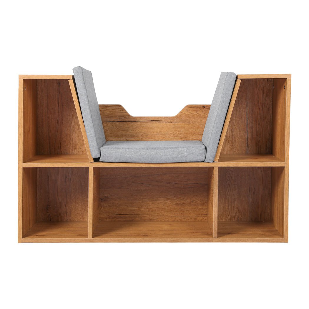 Levede Kids Bookcase Toys Box Shelf Brown - '9356877132162 Toy Chest Australia 1