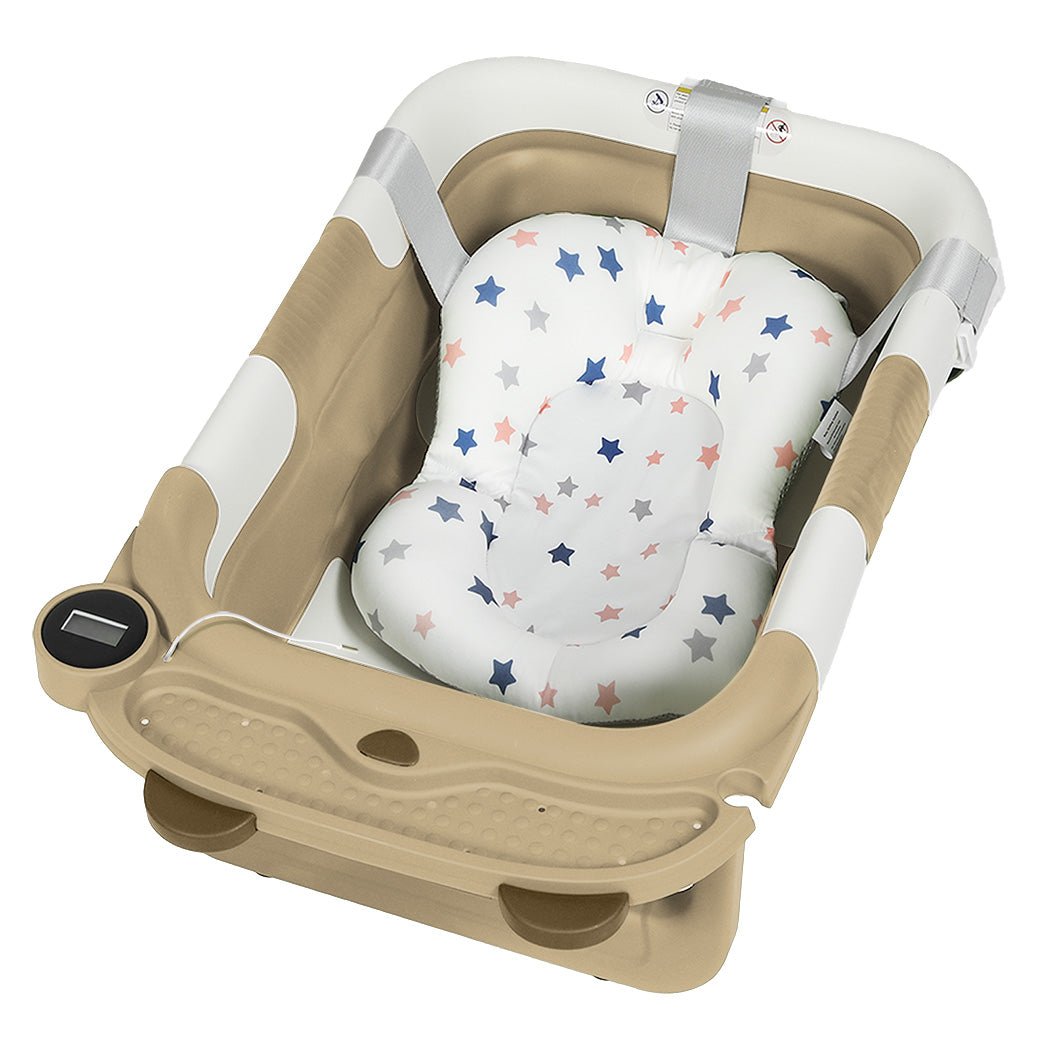 Bopeep Foldable Baby Bathtub 0 - 15months Beige - '9356877208201 Toy Chest Australia 1