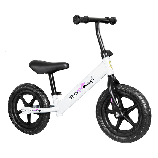 BoPeep Kids Balance Bike Ride On Toys White-1942352907508781057