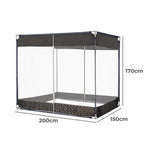 Dreamz Mosquito Bed Nets Foldable Canopy Square Grey - '9356877151941 Toy Chest Australia 2