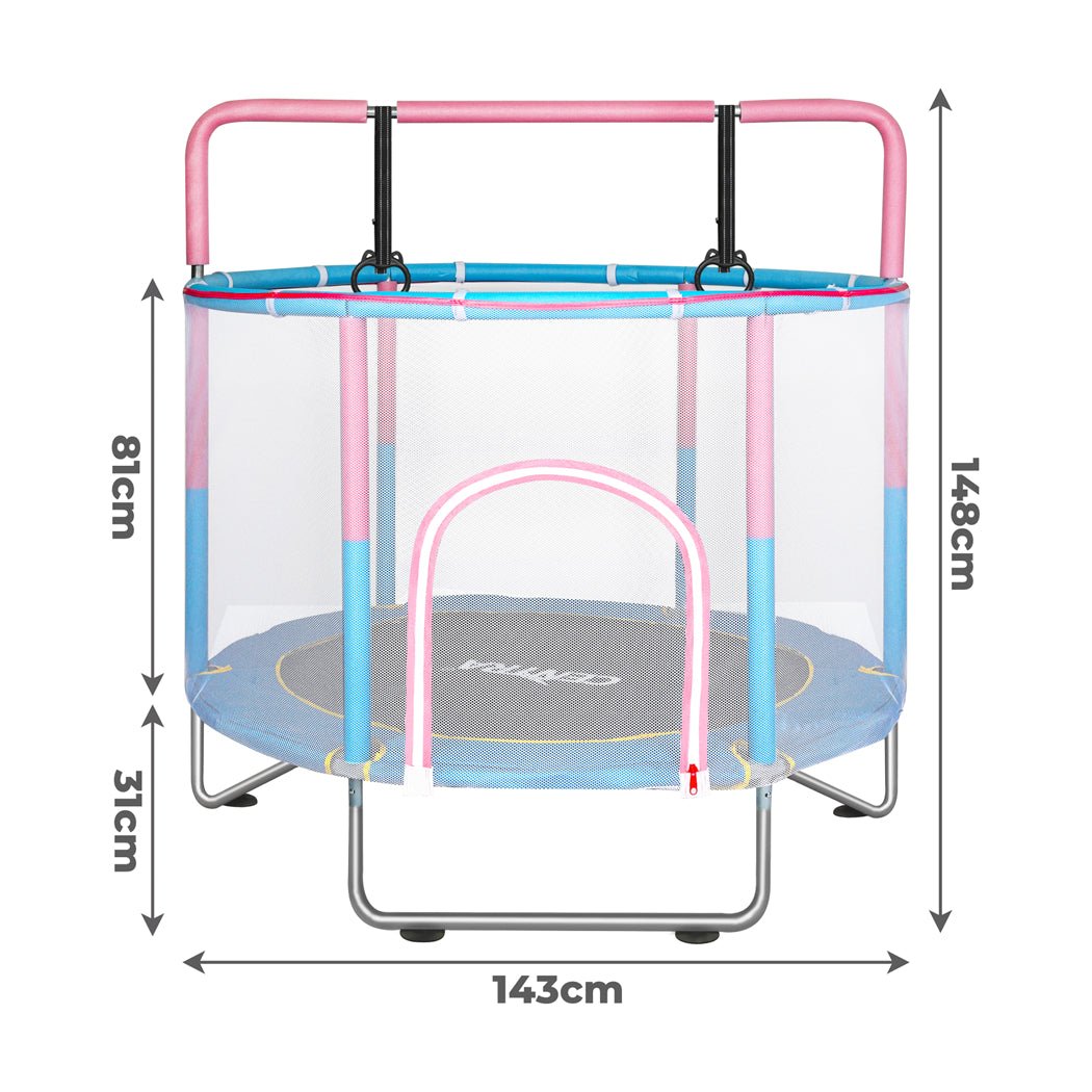 Centra 55" Kids Trampoline Rebounder Pink - '9356877208096 Toy Chest Australia 2