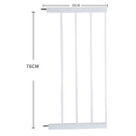 Levede Baby Safety Gate Adjustable Pet White 30cm Extension - '9356877003752 Toy Chest Australia 2