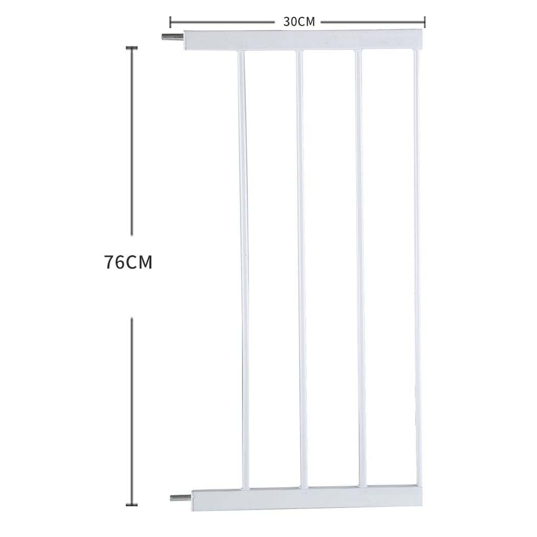 Levede Baby Safety Gate Adjustable Pet White 30cm Extension - '9356877003752 Toy Chest Australia 2