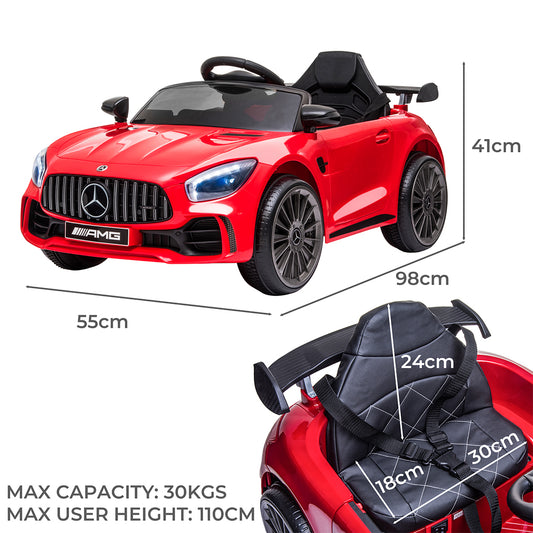 Kids Ride On Car 12V Battery Mercedes-Benz Red-1942353271469510658
