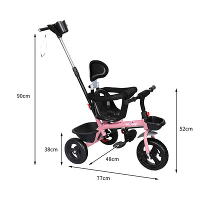 BoPeep Kids Tricycle Ride On Trike Toddler Pink-1942353263001210882
