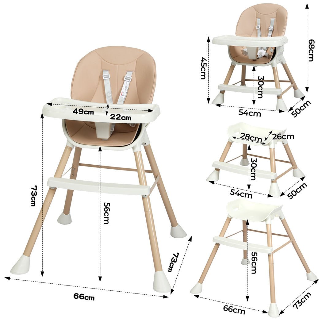 Bopeep 6 - In - 1 Baby High Chair - '9356877206337 Toy Chest Australia 2