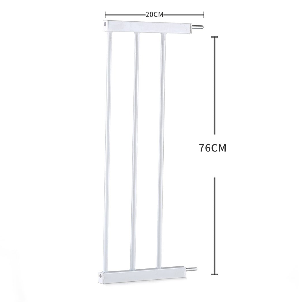 Levede Baby Safety Gate Adjustable Pet White 20cm Extension - '9356877003677 Toy Chest Australia 2
