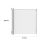 BoPeep Retractable Baby Safety Gates 150cm White 150 cm - '9356877166419 Toy Chest Australia 2