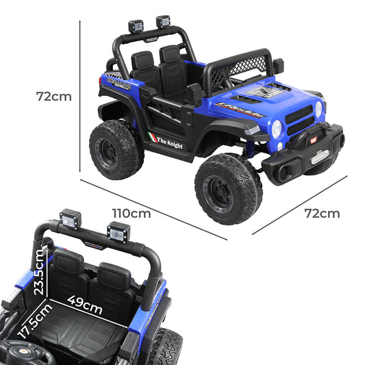 BoPeep Kids Ride On Car Electric Jeep Blue-1942352912671969282