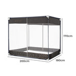 Dreamz Mosquito Bed Nets Foldable Canopy Square Grey - '9356877151965 Toy Chest Australia 2